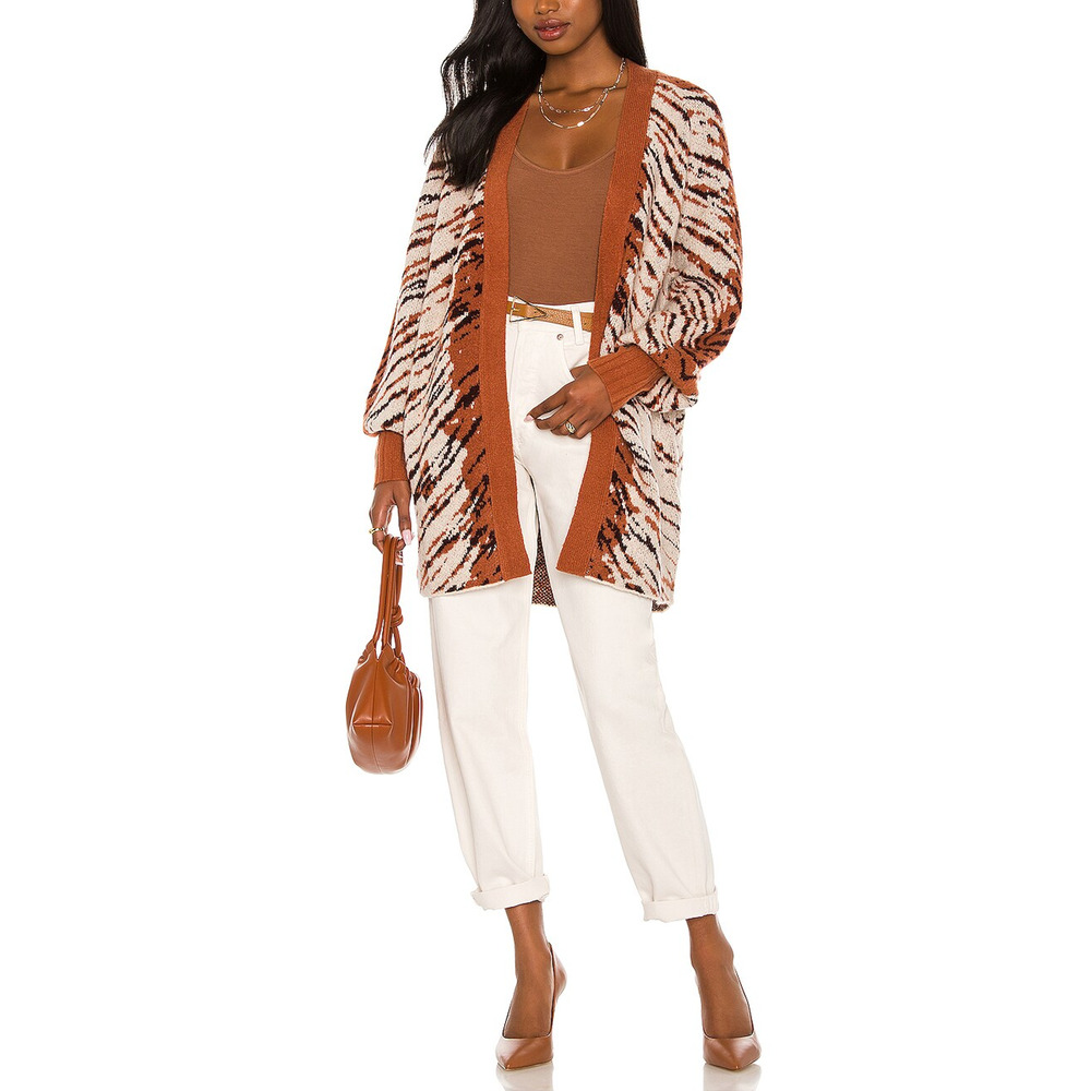 Afrm 'Fulton' Brown Cardigan Size XS
